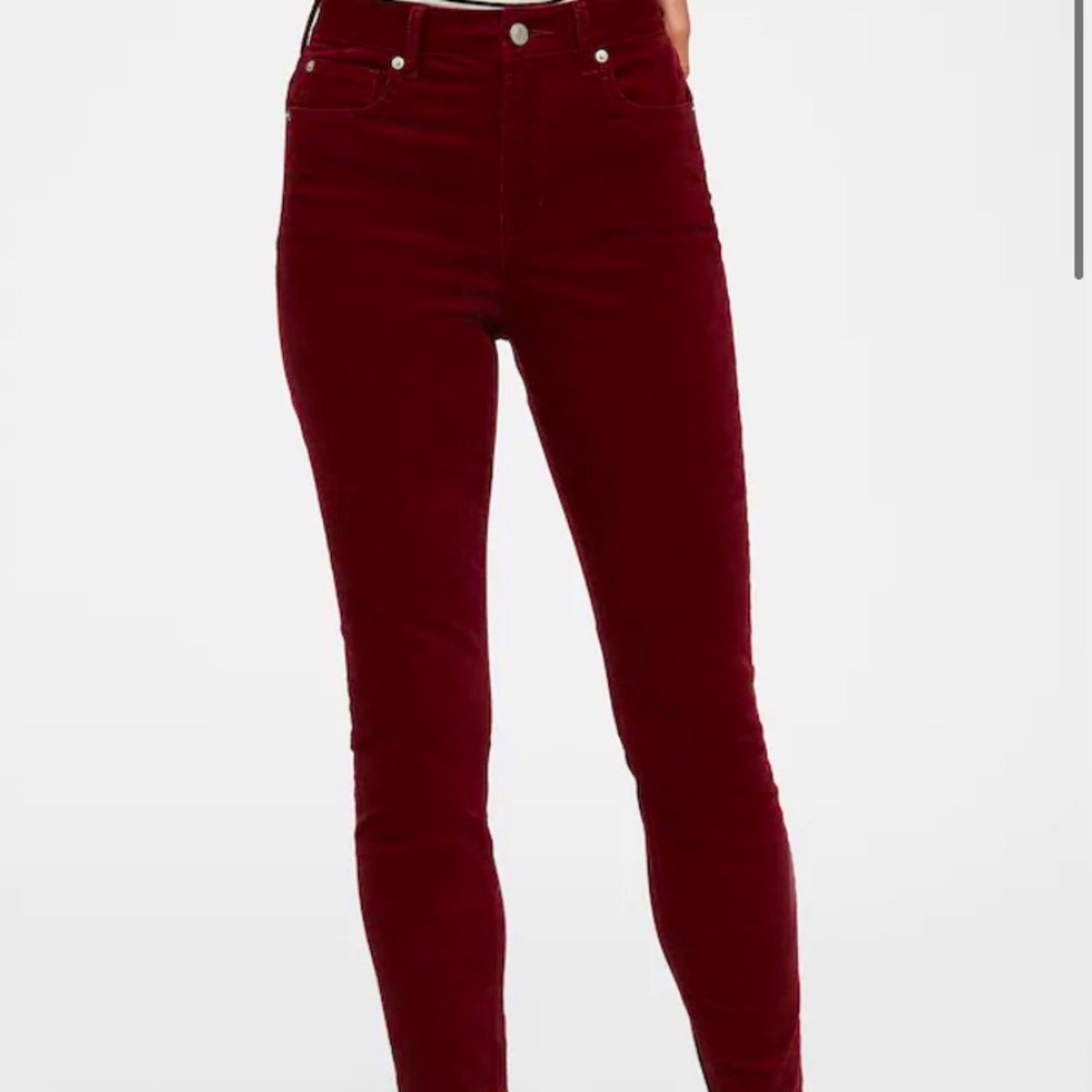 Women’s burgundy corduroy ‘legging jeans ‘31/12